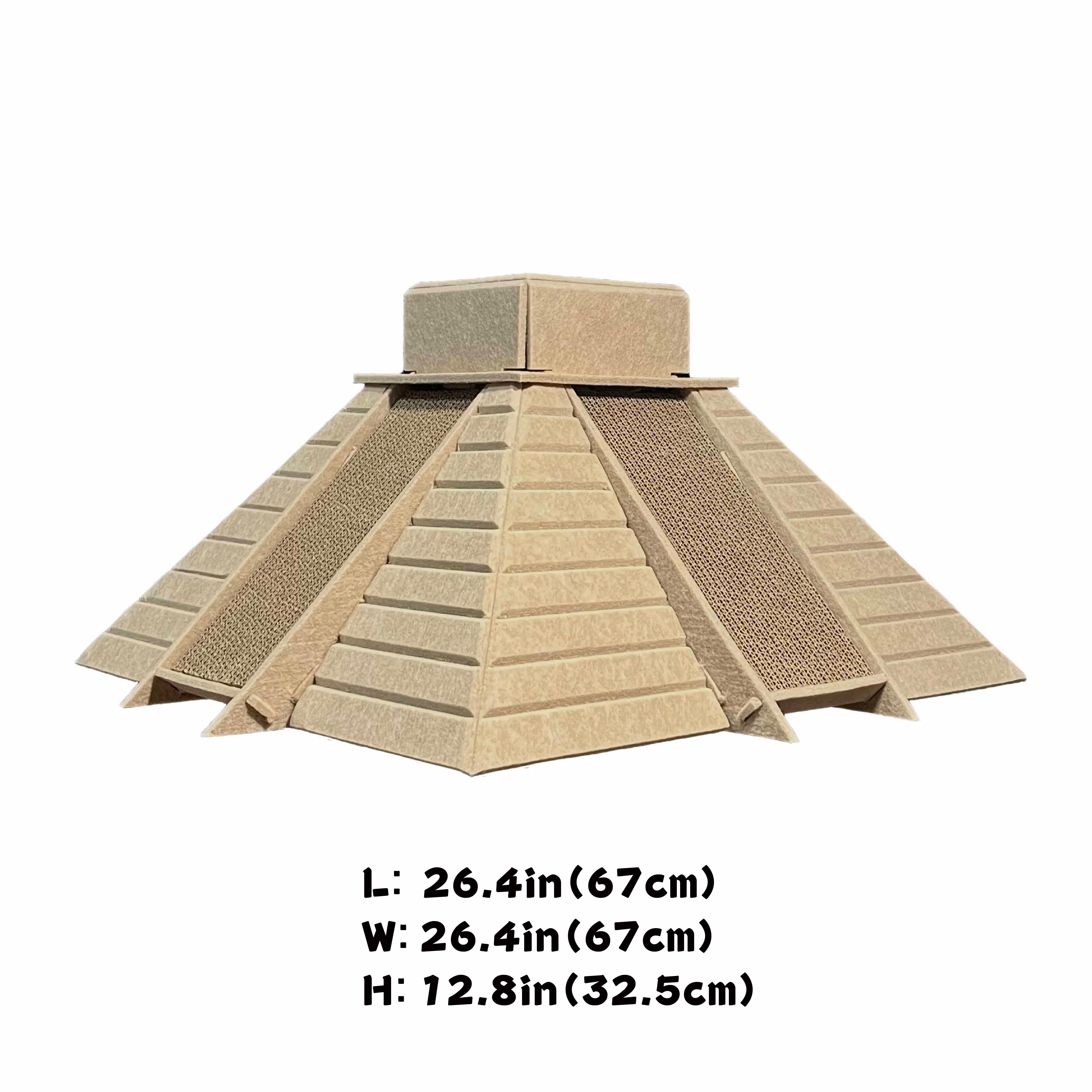 maya pyramid shaped cat scratcher